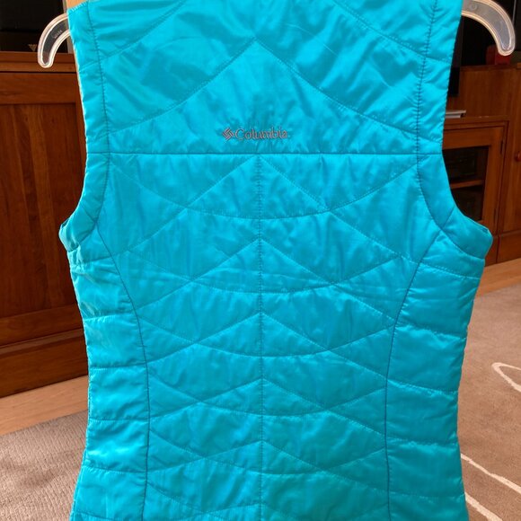 Columbia Womens Vest XS Omni Shield Black Full Zip Omni Heat Quilted. 3 pockets! - Picture 5 of 5